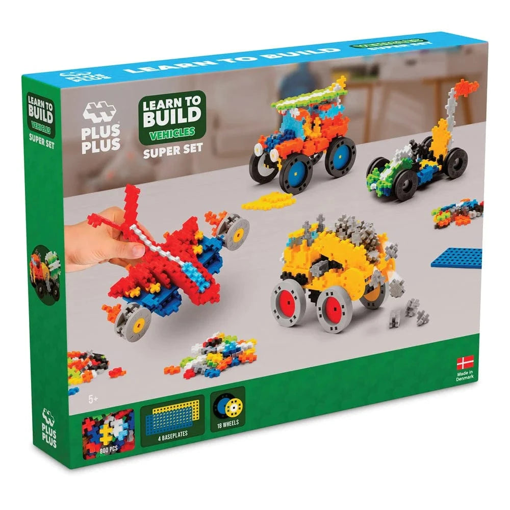 Plus-Plus - Learn to Build - Vehicles Super Set - Hobbytech Toys