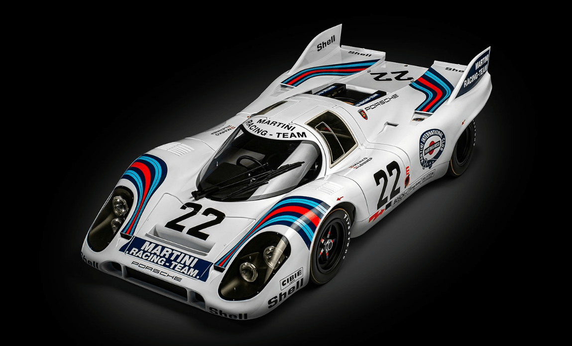 Pocher 1/8 Porsche 917KH 1971 Le Mans Winner – MARTINI Edition Diecast Model Kit [HK112] - Hobbytech Toys