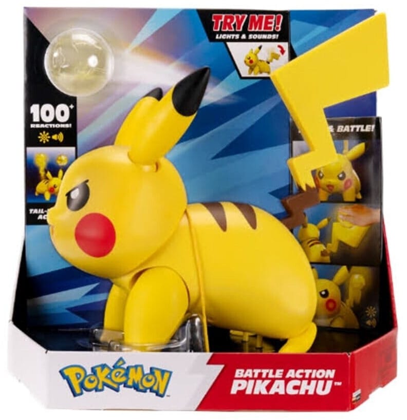 Pokemon  Deluxe Feature Figure - Battle Action Pikachu
