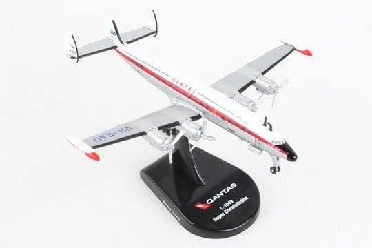 Postage Stamp 1/300 QANTAS Constellation L - 1049 VH - EAO Diecast Model Plane - Hobbytech Toys