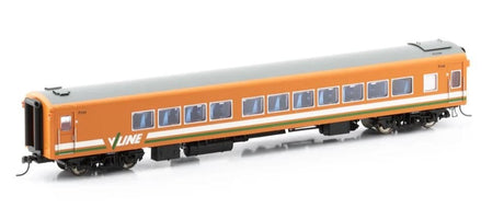 Powerline HO Scale ACZ 259 V/Line White and Green Stripe Z Type Carriage [PC - 515D] - Hobbytech Toys