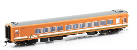 Powerline HO Scale BCZ 261 V/Line White and Green Stripe Z Type Carriage [PC - 518B] - Hobbytech Toys
