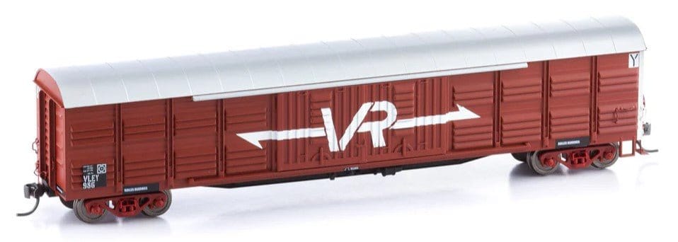 Powerline HO Scale VR VLEY Louvre Van no 986 Red [PD - 208A - 986] - Hobbytech Toys