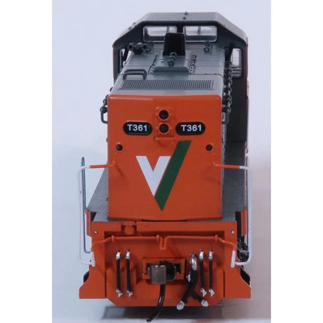 Powerline PT2-2-361 HO Scale V/Line Tangerine and Grey T-Class Series 2 (T3) T361 with Cut Away Valance (DC) - Hobbytech Toys