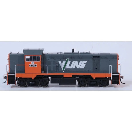 Powerline PTDS2 - 2 - 361 HO Scale V/Line Tangerine and Grey T - Class Series 2 (T3) T361 with Cut Away Valance (DCC/Sound) - Hobbytech Toys