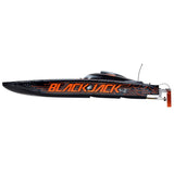Pro Boat Blackjack 42 Brushless 8S Catamaran, RTR, Black / Orange