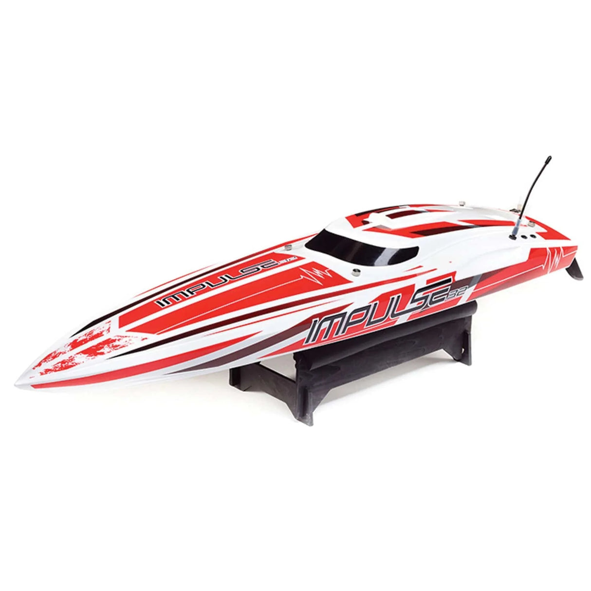 Pro Boat Impulse 32 RC Boat with Smart Technology RTR White / Red - Hobbytech Toys