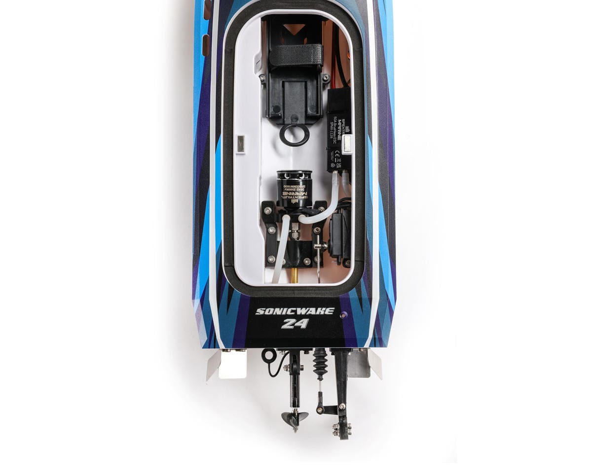 Pro Boat Sonicwake 24inch Self-Righting Brushless Deep-V Boat RTR - Blue**