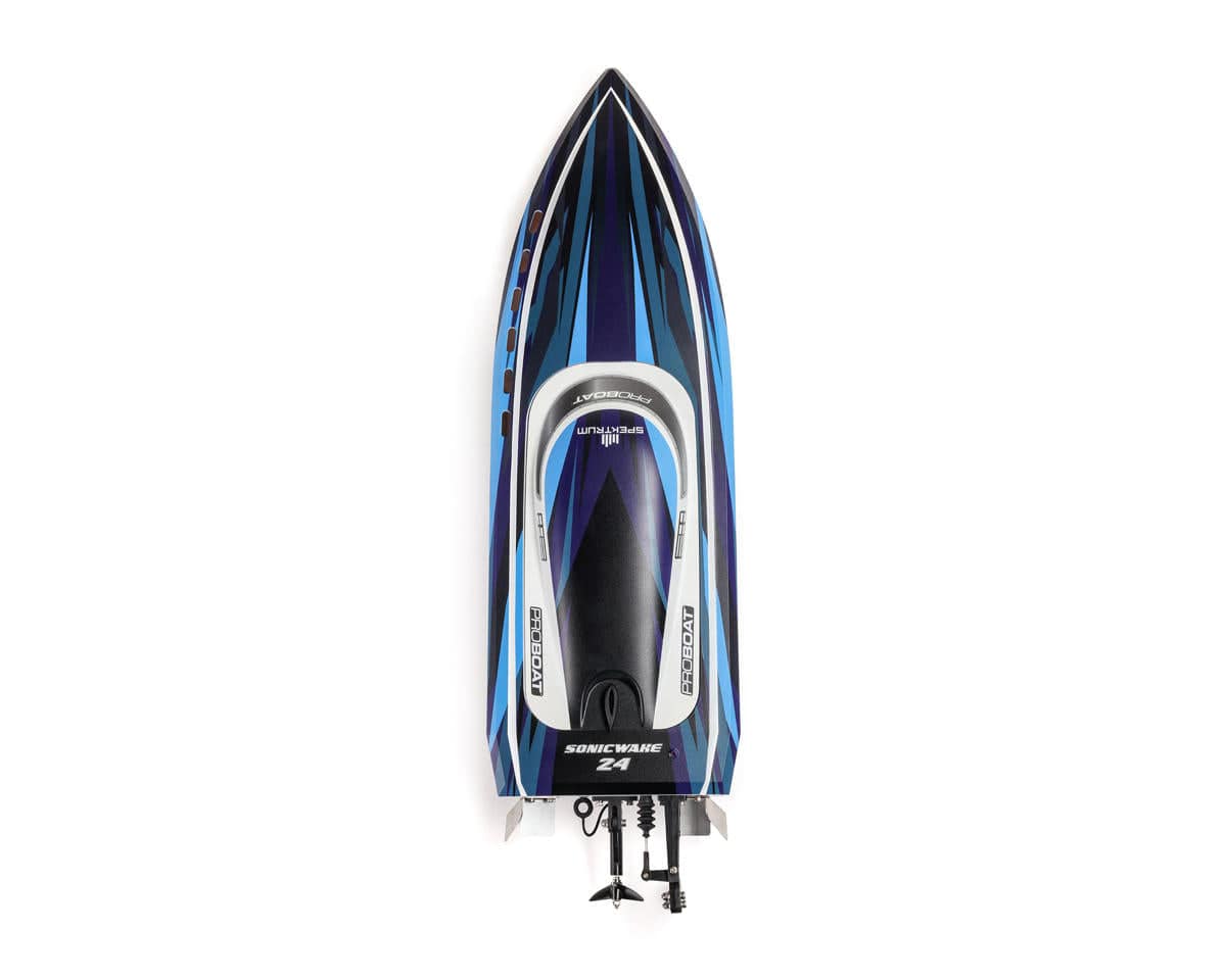Pro Boat Sonicwake 24inch Self-Righting Brushless Deep-V Boat RTR - Blue**