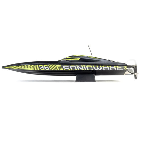 ProBoat Sonicwake 36 V3 Self Righting Deep-V RC Boat, RTR, Black