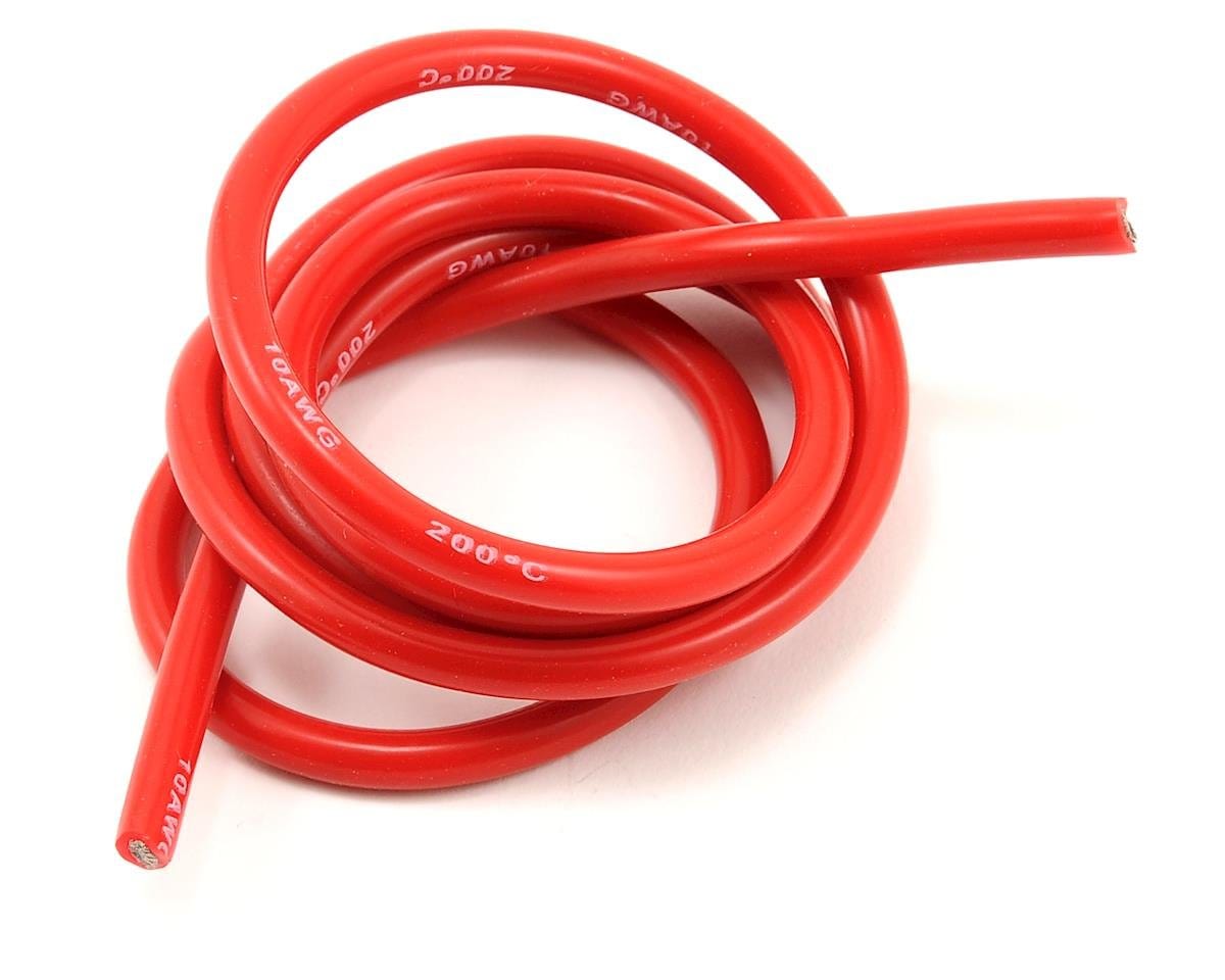 ProTek RC Silicone Hookup Wire (Red) (1 Meter) (12AWG) - Hobbytech Toys
