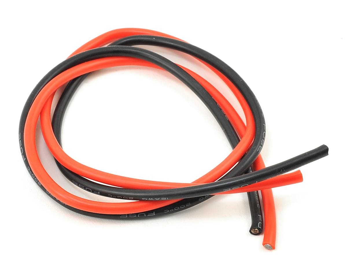 ProTek RC Silicone Hookup Wire (Red & Black) (2ft Each) (12AWG) - Hobbytech Toys