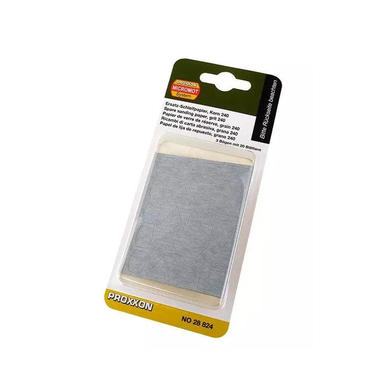 PROXXON 240 Grit Silicone Carbide Sanding Sheets (3pcs) [28824]**
