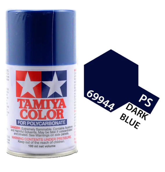 Tamiya 69944 PS Polycarbonate Spray Paint Dark Blue (100ml) - Hobbytech Toys