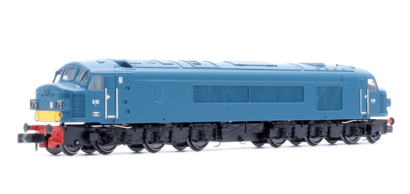 Rapido N Scale Class 45 D92 BR Early Blue With Small Yellow Panels Diesel Locomotive - DCC Sound [948604]