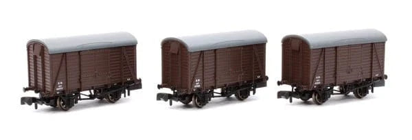 Rapido N Scale SR Post - 36 Livery 10t Covered Vans (Dia.1426) (3pcs) [942012] - Hobbytech Toys