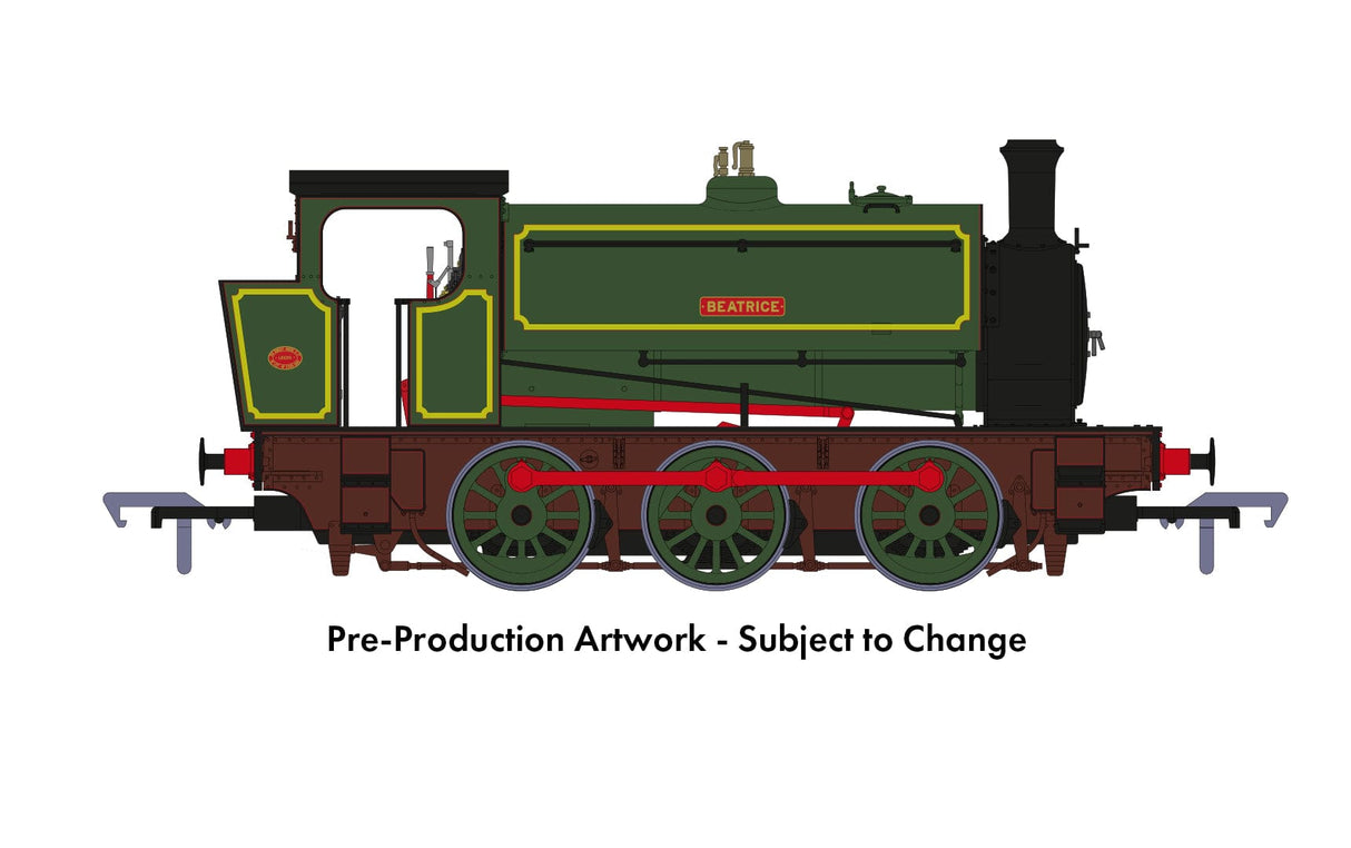 Rapido OO Scale 16" Hunslet 0-6-0 - Beatrice (As Preserved) - DCC Ready [903013]