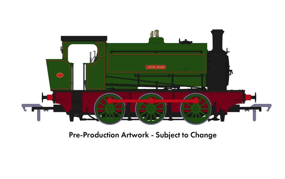 Rapido OO Scale 16" Hunslet 0-6-0 - John Shaw - DCC Ready [903016]