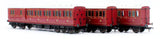 Rapido OO Scale 48 SECR Evolution Bogie Coach Non-Corridor Carriage No.973, No.881 & No.1010 3-Pack [978001]