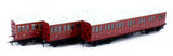 Rapido OO Scale 48 SECR Evolution Bogie Coach Non-Corridor Carriage No.973, No.881 & No.1010 3-Pack [978001]