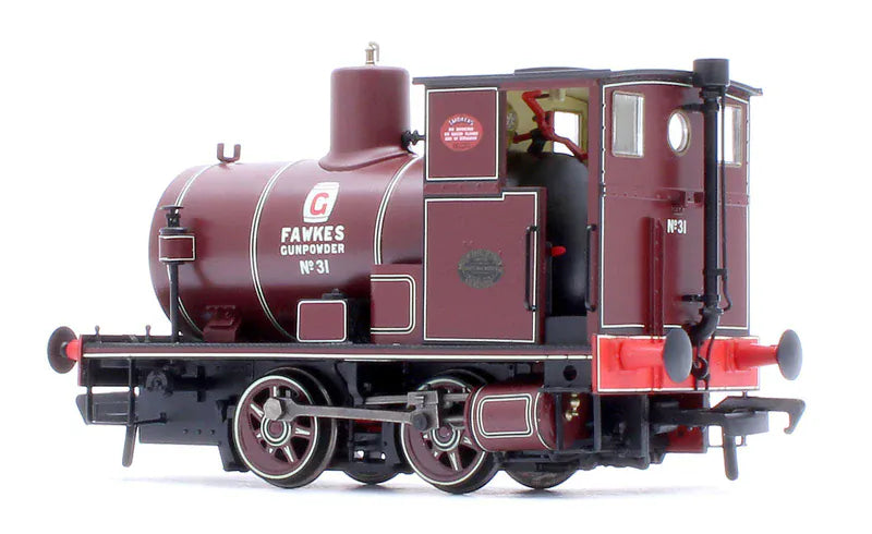 Rapido OO Scale Andrew Barclay Fireless 0-4-0 G. Fawkes Gunpowder Works No.31 Steam Locomotive - DCC Sound [965511]