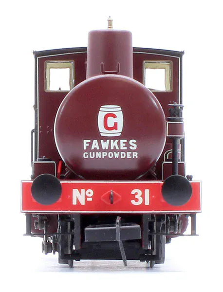 Rapido OO Scale Andrew Barclay Fireless 0-4-0 G. Fawkes Gunpowder Works No.31 Steam Locomotive - DCC Sound [965511]