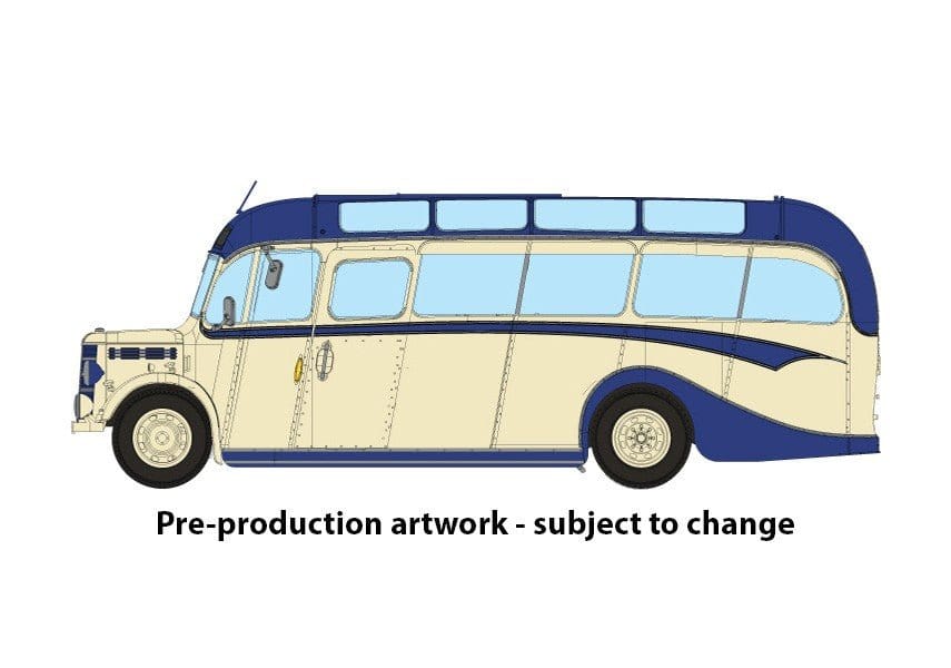 Rapido OO Scale Bedford Bus OB LTA750 Royal Blue Coach services [920004] - Hobbytech Toys