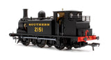 Rapido OO Scale E1 0-6-0 Tank No.2151, Southern Black - DCC Sound Fitted