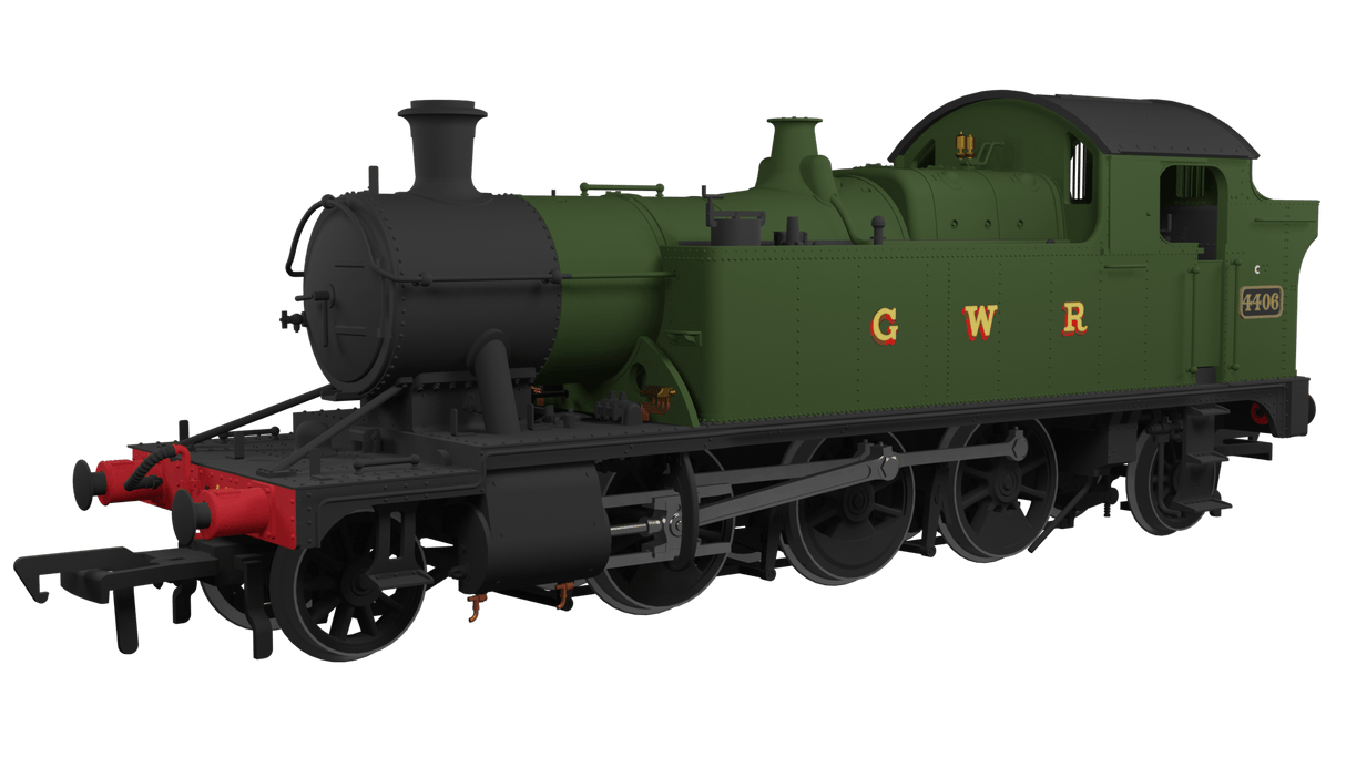 Rapido OO Scale GWR 44xx No.4406 G W R Wartime Green - DCC & Sound Fitted [951504]