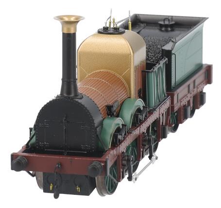 Rapido UK 913501 OO Liverpool & Manchester Railway 0 - 4 - 2 Lion Locomotive (1930 Condition) - DCC/Sound - Hobbytech Toys