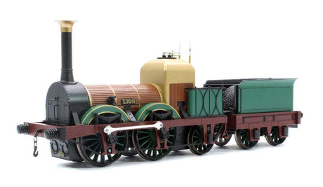 Rapido UK 913501 OO Liverpool & Manchester Railway 0 - 4 - 2 Lion Locomotive (1930 Condition) - DCC/Sound - Hobbytech Toys