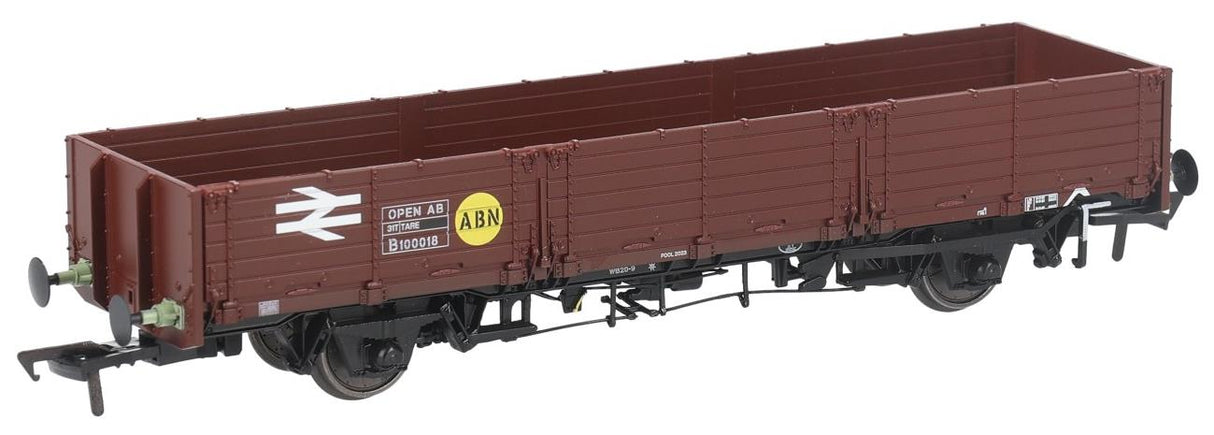 Rapido UK 915002 OO Scale OAA 45T Open Wagon in BR Bauxite with Yellow Spot - 100018 - Hobbytech Toys