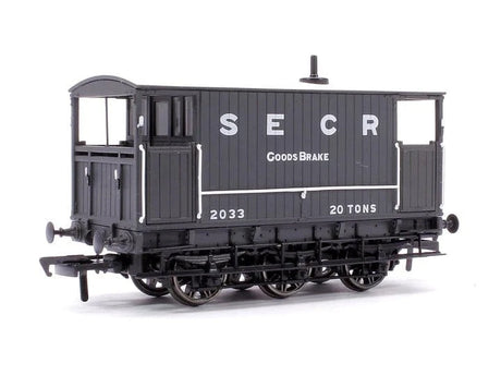 Rapido UK 931001 OO SECR 6 Wheel Brake Van No.2033 Grey - Hobbytech Toys