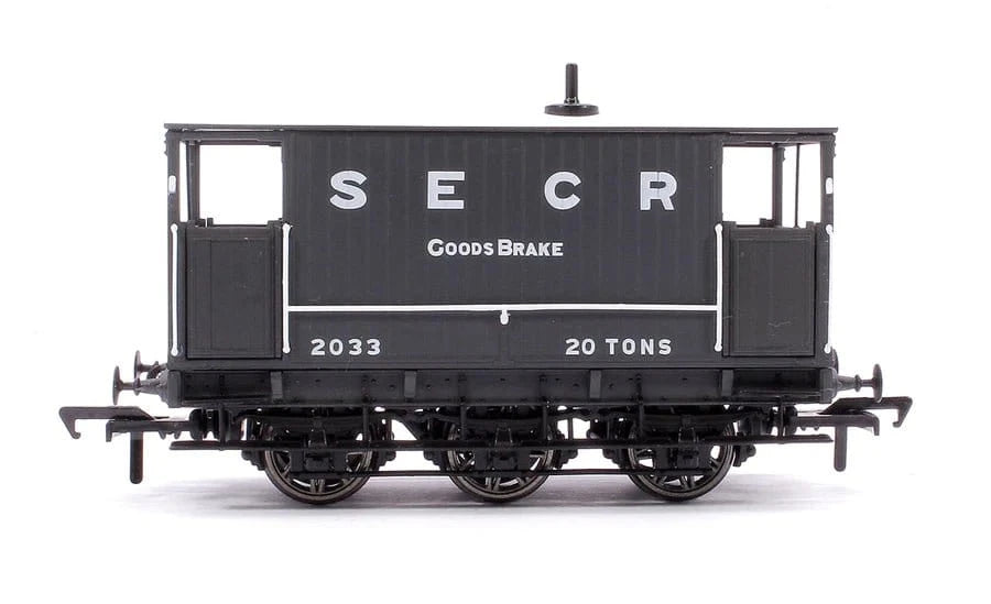 Rapido UK 931001 OO SECR 6 Wheel Brake Van No.2033 Grey - Hobbytech Toys