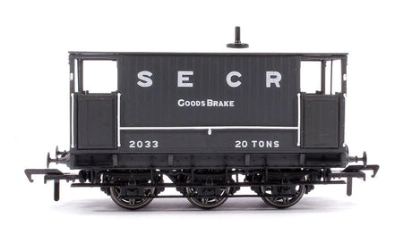 Rapido UK 931001 OO SECR 6 Wheel Brake Van No.2033 Grey - Hobbytech Toys