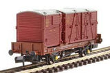 Rapido UK N BR Conflat P No. B933233 (with crimson containers) - Hobbytech Toys