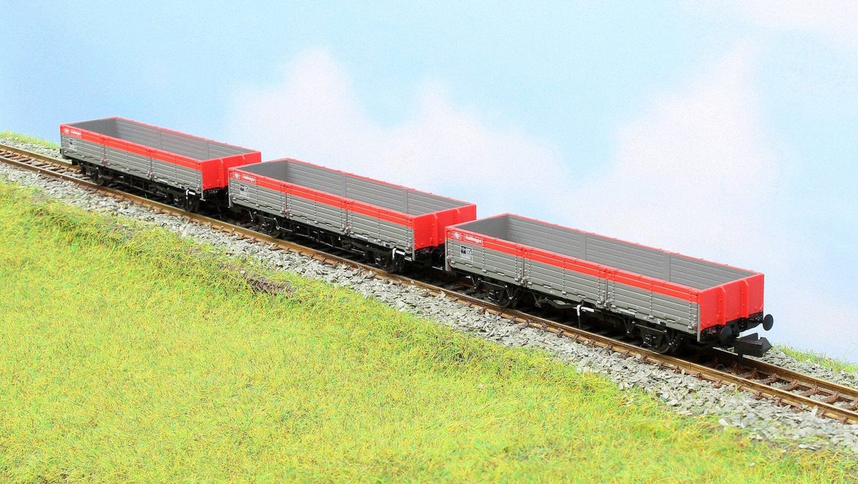 Rapido UK N Scale BR Open AB OAA Triple Pack - Railfreight Pack 2 [956004] - Hobbytech Toys