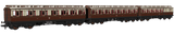 Rapido UK OO Scale 978013 48 GWR Evolution Bogie Coach - 3 Pack [978013]
