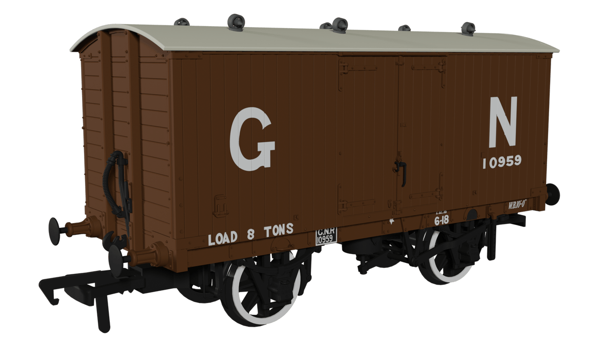 Rapido UK OO Scale GNR 8 Ton Van – GN Explosives Livery No.10959 [930001]