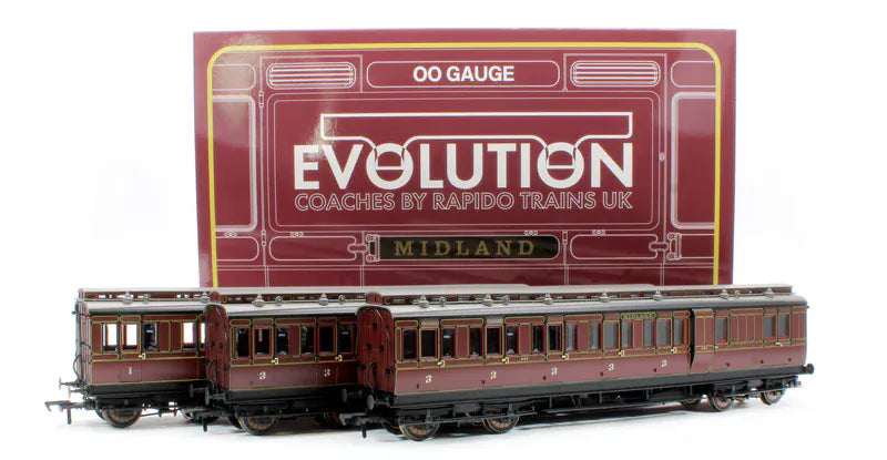 Rapido UK OO Scale MR Evolution Non-Corridor Carriage Pack (3pcs) [978005]