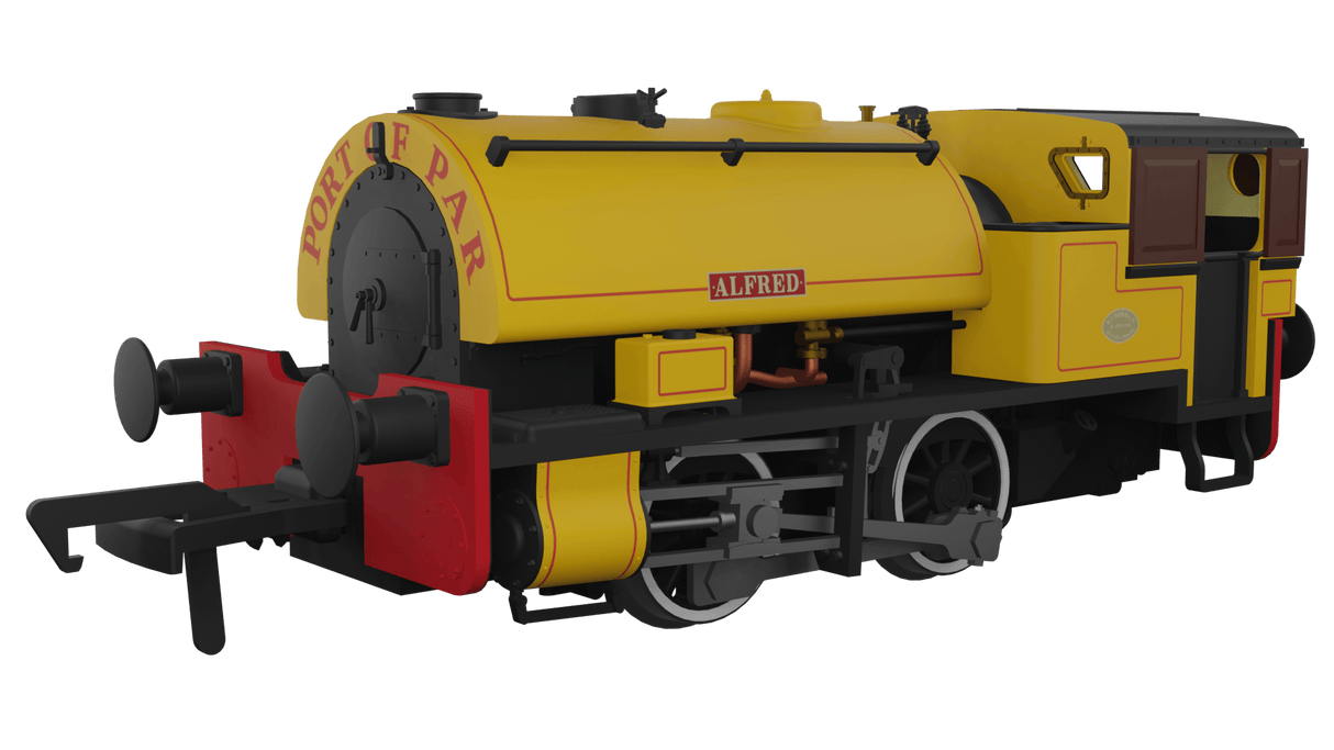 Rapido UK OO Scale Port of Par Bagnall – Alfred Port of Par Yellow - DCC & Sound Fitted