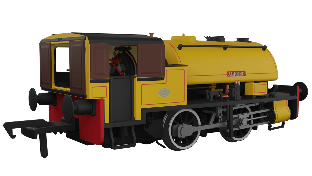 Rapido UK OO Scale Port of Par Bagnall – Alfred Port of Par Yellow - DCC & Sound Fitted