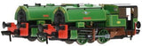 Rapido UK OO Scale Port of Par Bagnalls Twin Pack – Lined Light Green - DCC & Sound Fitted [968502]