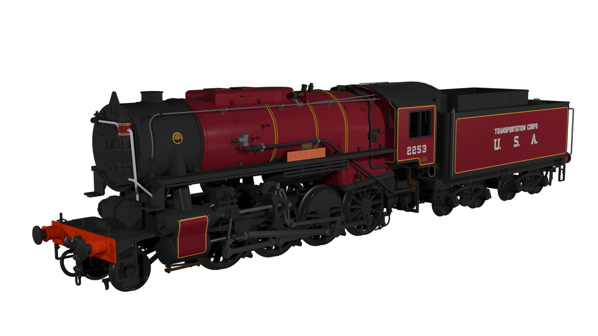 Rapido 926508 USATC S160 No.2253 Omaha OO locomotive