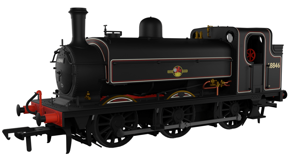 Rapido UK Scale OO Scale LNER J52/2 0-6-0T No.68846 BR Lined Black - DCC & Sound Fitted [958511]