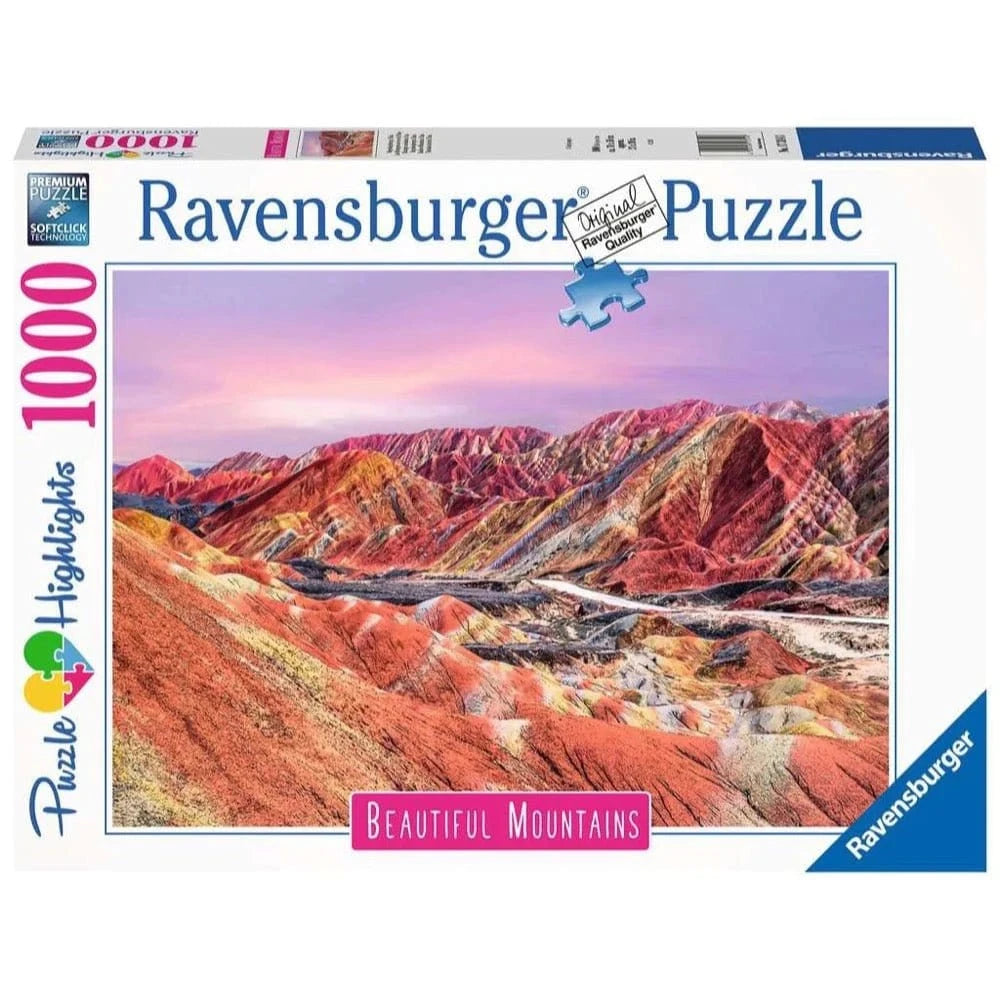 Ravensburger 17314 - 3 Rainbow Mountains, China 1000pc Puzzle - Hobbytech Toys
