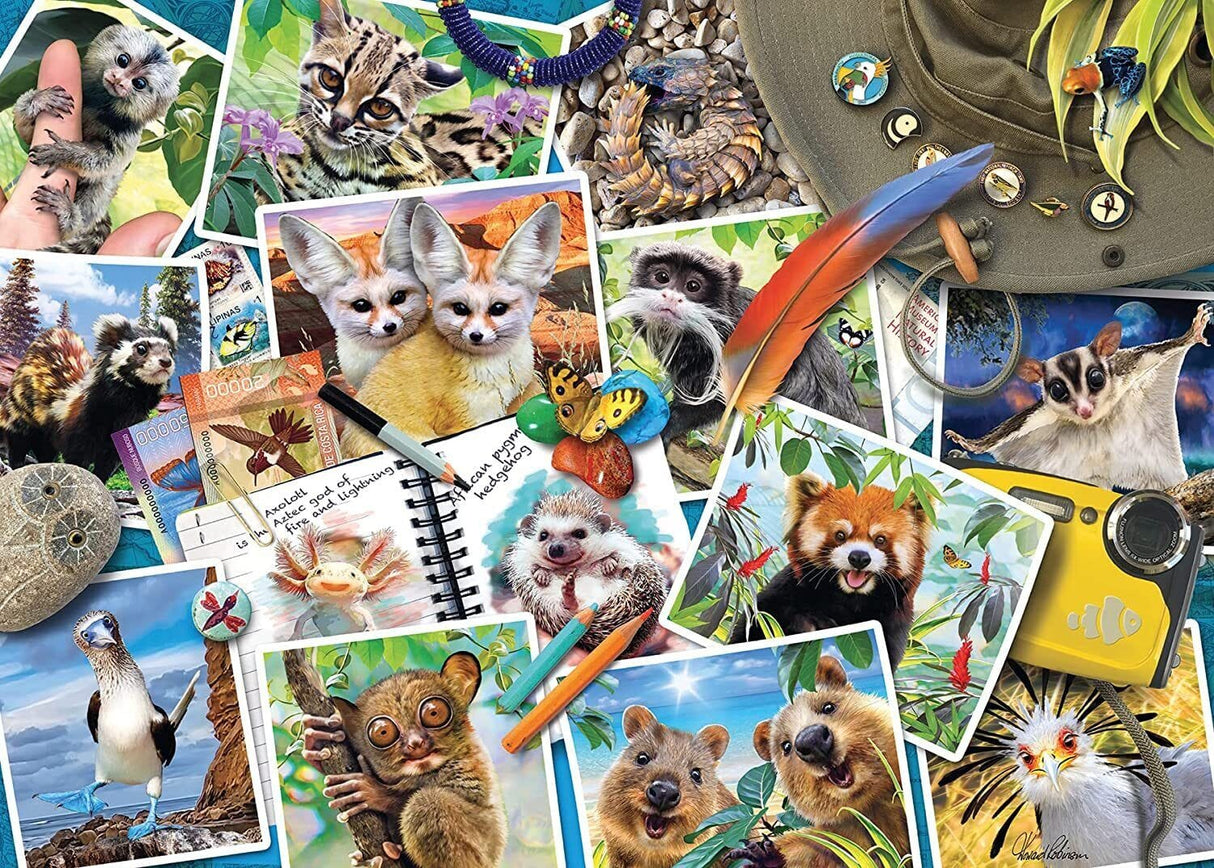 Ravensburger A Traveler's Animal Journal 1000pc Puzzle