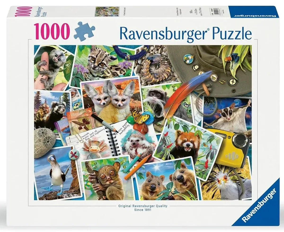 Ravensburger A Traveler's Animal Journal 1000pc Puzzle