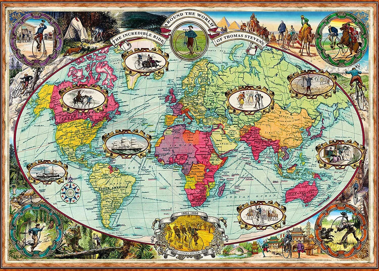 Ravensburger Around the World by Bike 1000pc Puzzle