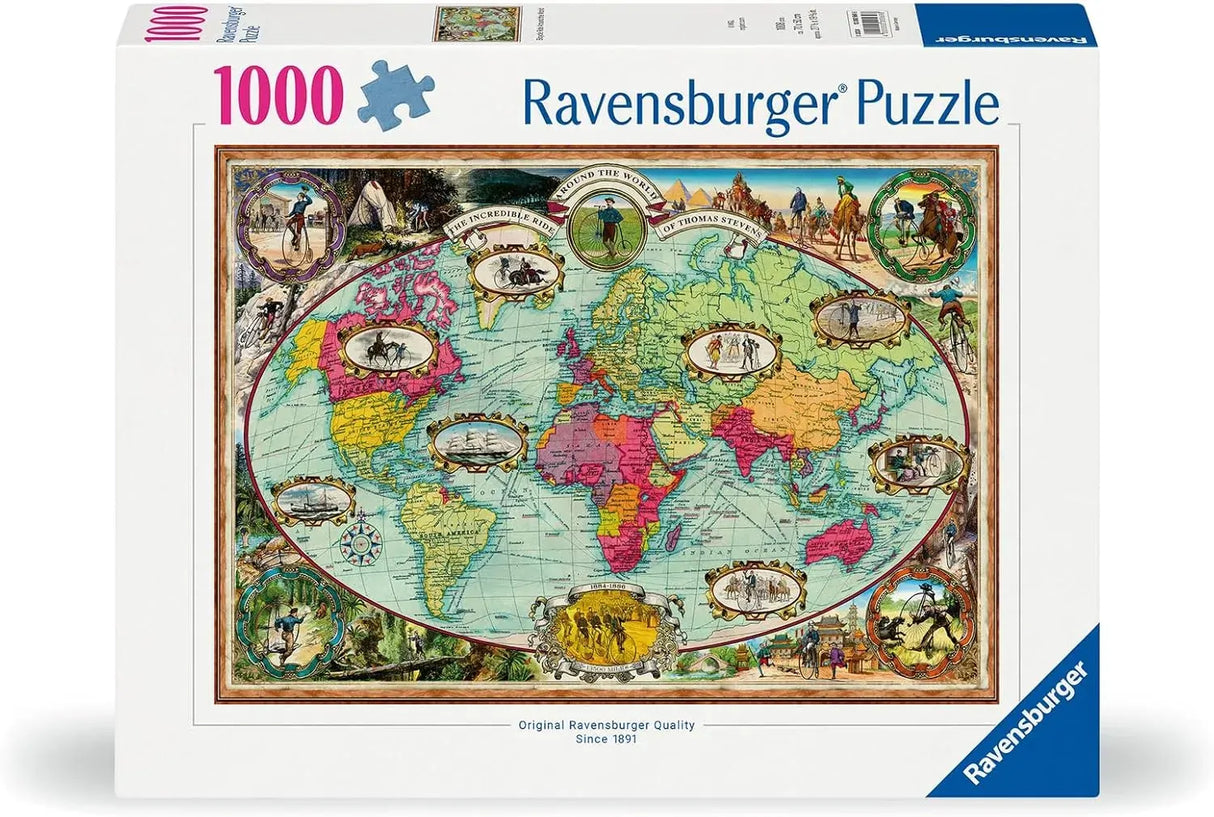 Ravensburger Around the World by Bike 1000pc Puzzle
